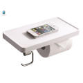 Accessoire de salle de bain minimalisme blanc ABS papier hygiénique Titulaire salle de bain titulaire de téléphone